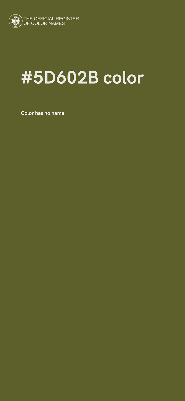 #5D602B color image