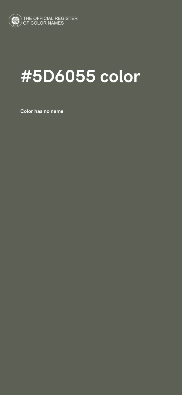 #5D6055 color image