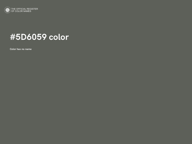 #5D6059 color image