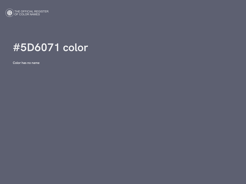 #5D6071 color image