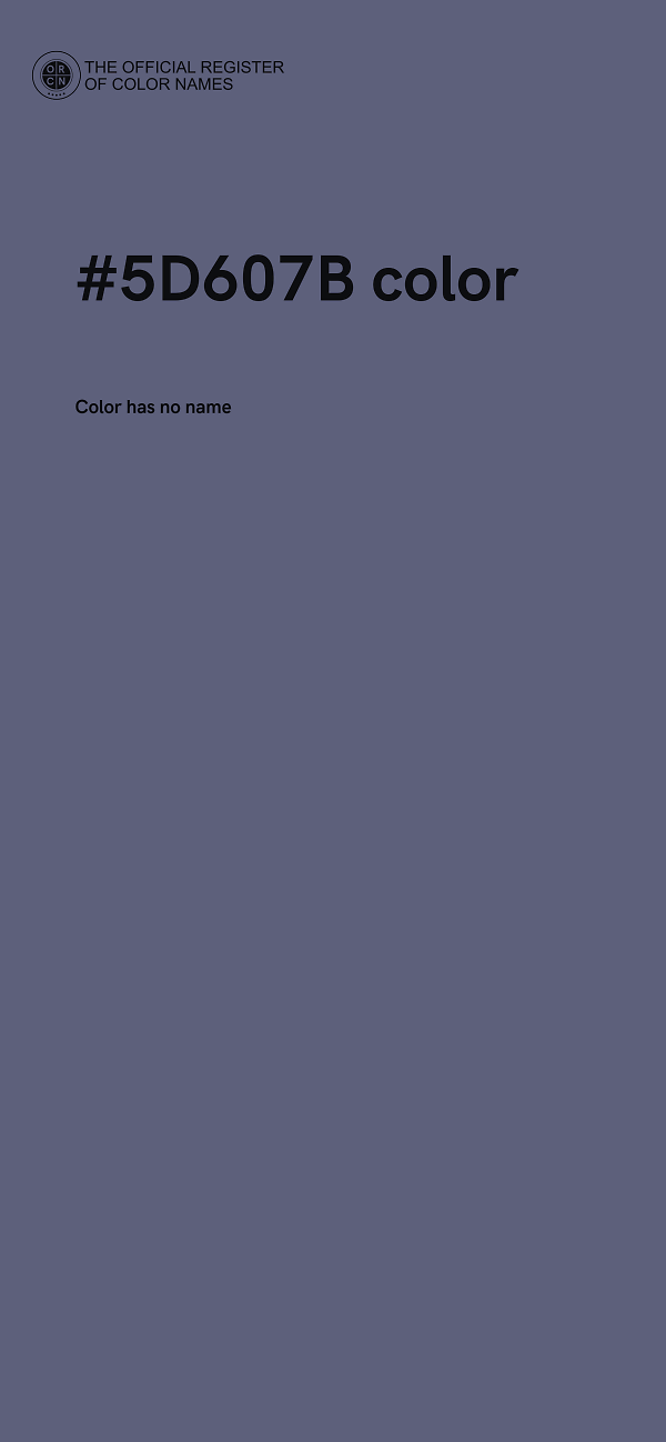 #5D607B color image