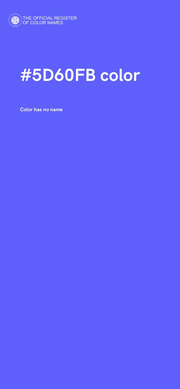 #5D60FB color image