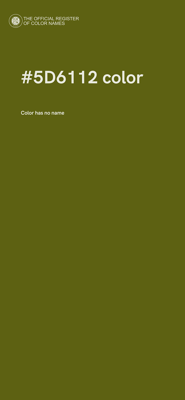 #5D6112 color image