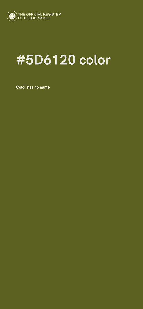 #5D6120 color image