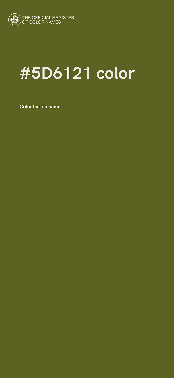 #5D6121 color image