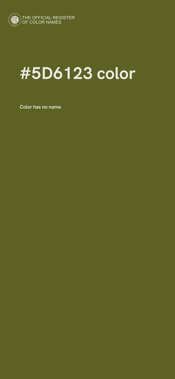 #5D6123 color image