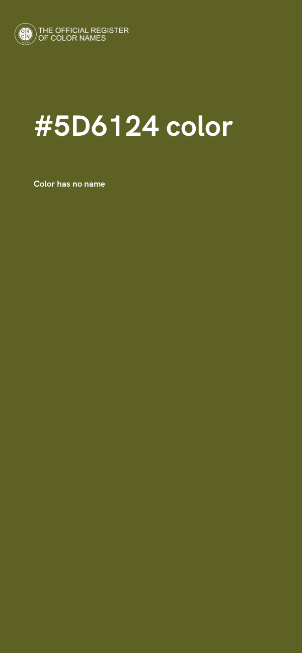 #5D6124 color image