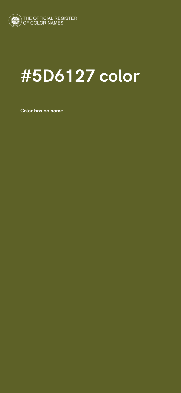 #5D6127 color image