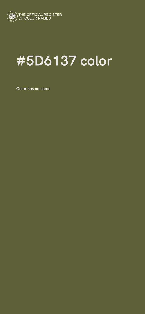#5D6137 color image
