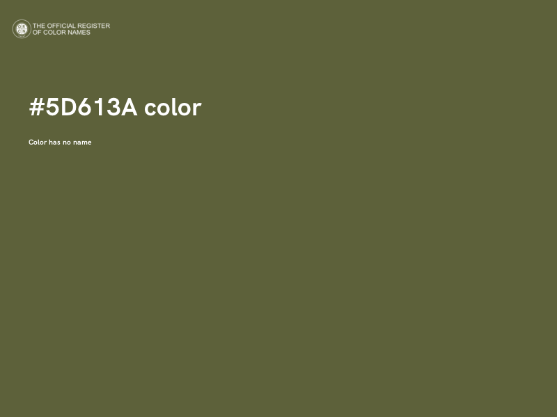 #5D613A color image