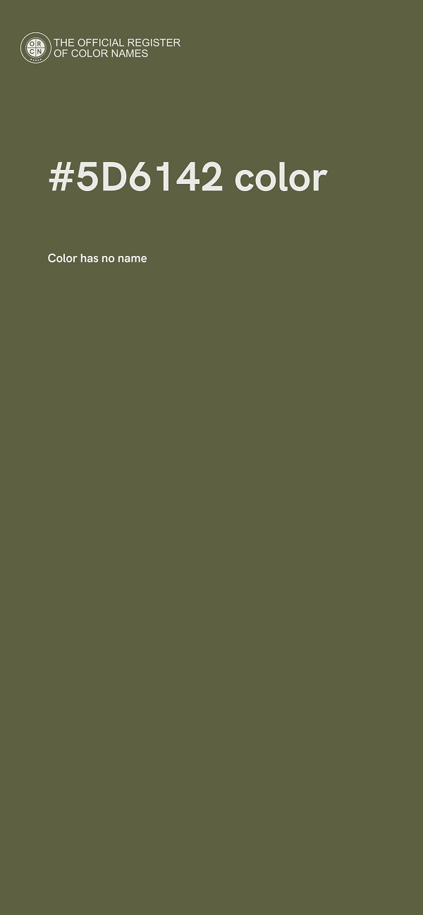 #5D6142 color image
