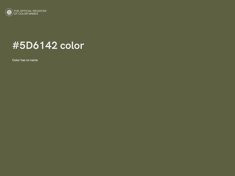 #5D6142 color image