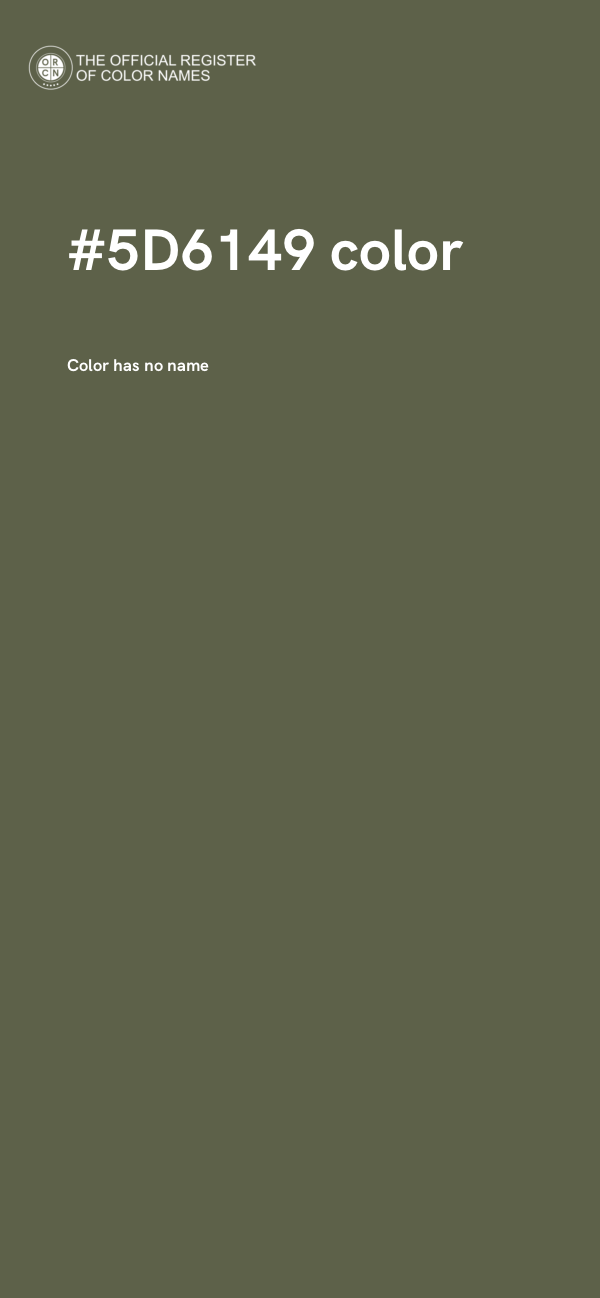 #5D6149 color image
