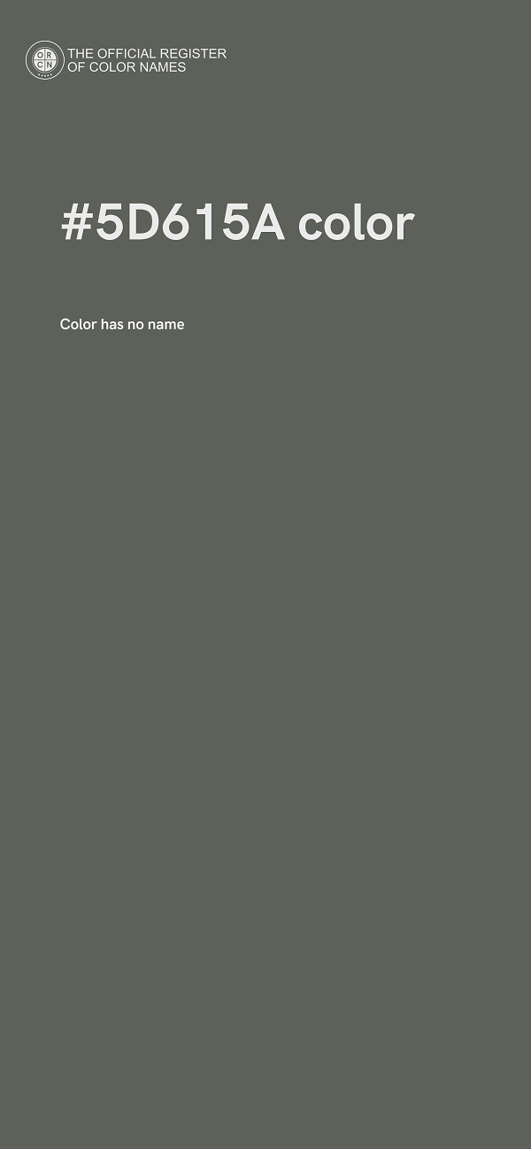 #5D615A color image