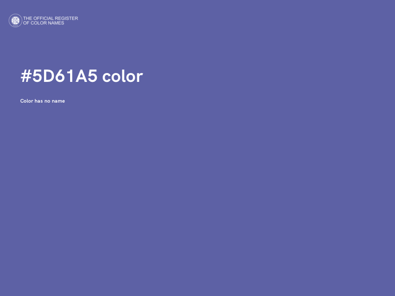 #5D61A5 color image