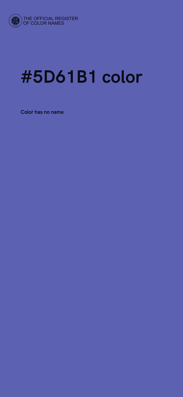 #5D61B1 color image