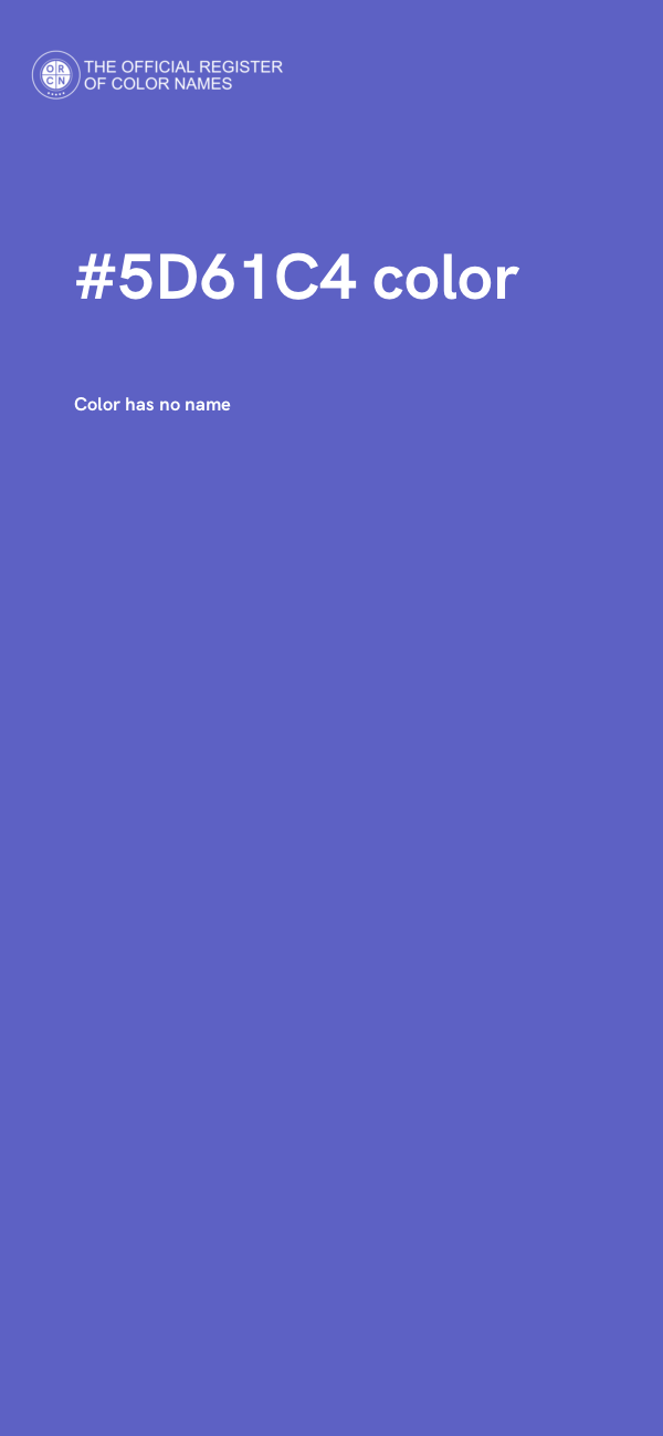 #5D61C4 color image
