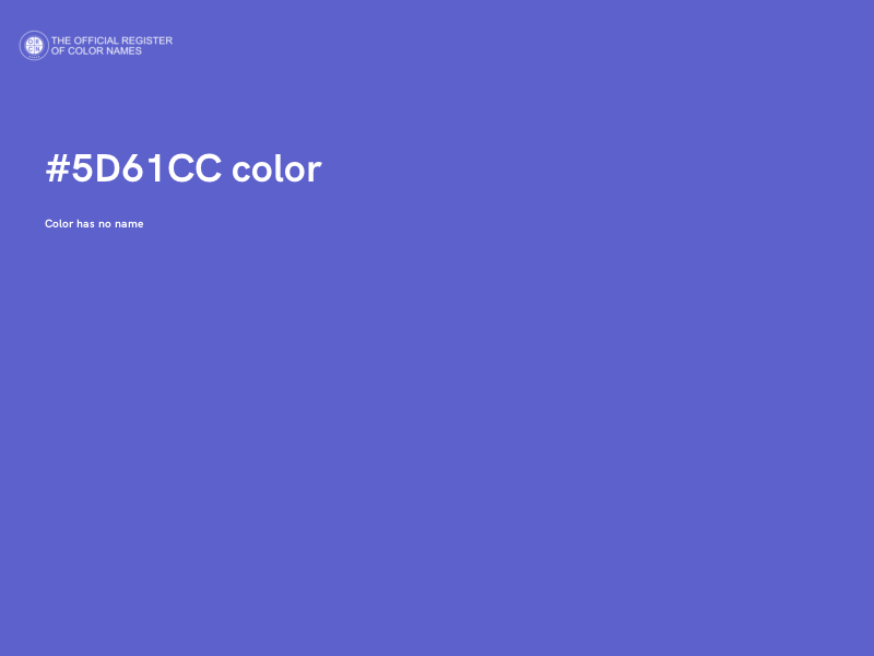 #5D61CC color image