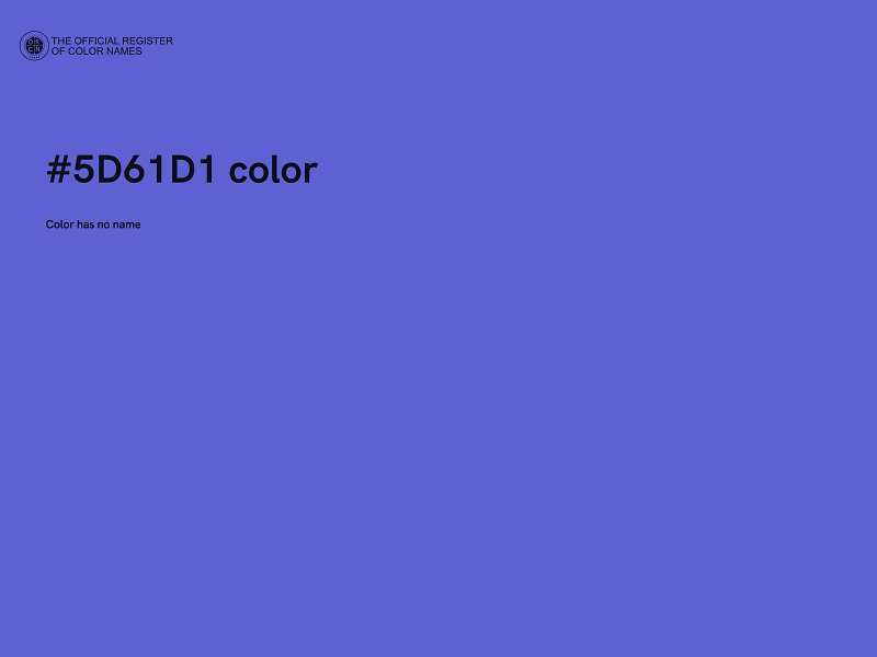 #5D61D1 color image