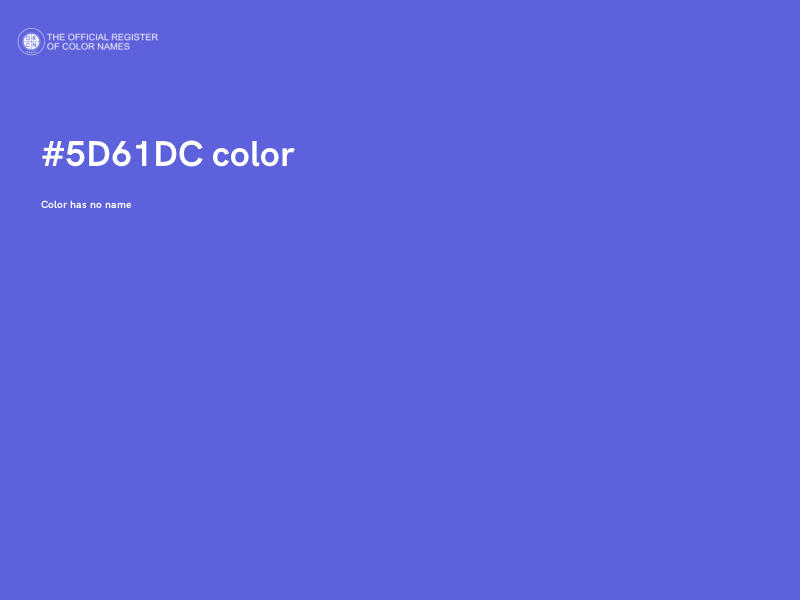 #5D61DC color image