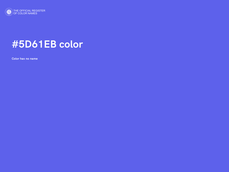 #5D61EB color image