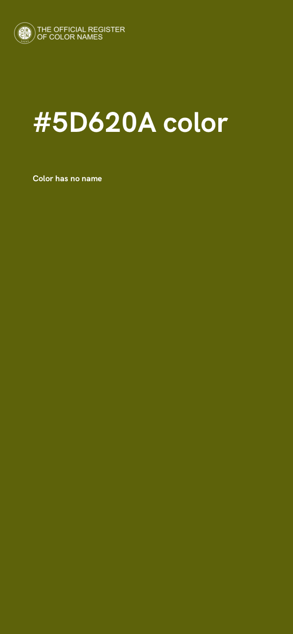 #5D620A color image