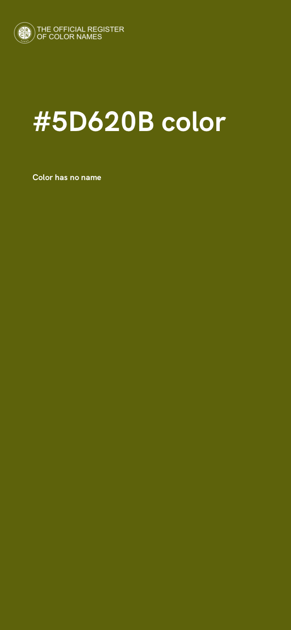 #5D620B color image