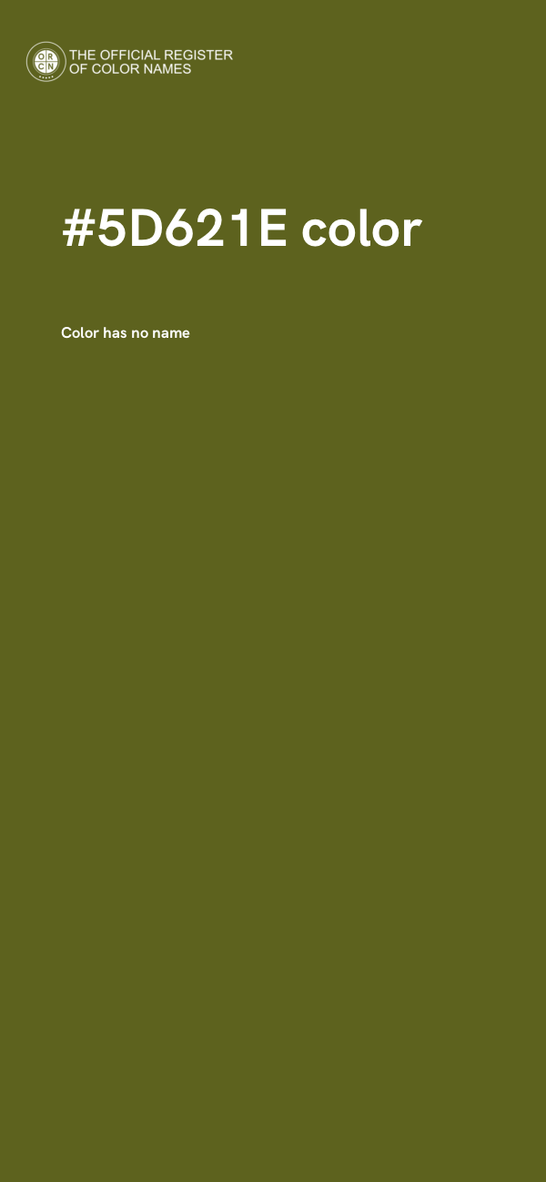 #5D621E color image