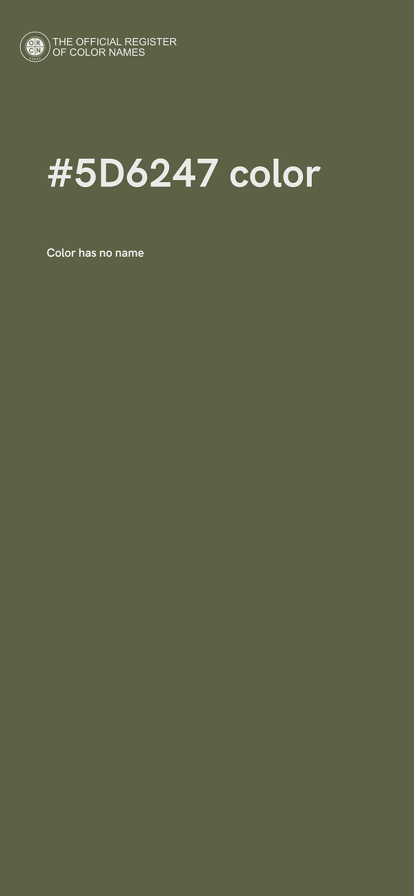 #5D6247 color image