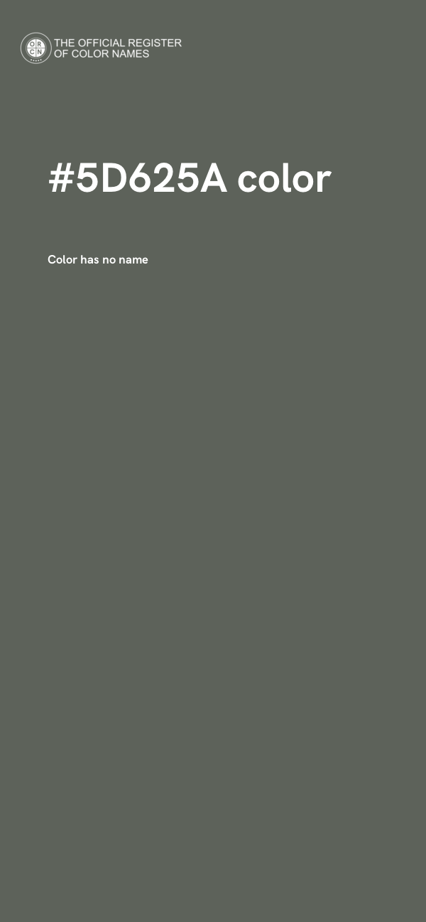 #5D625A color image
