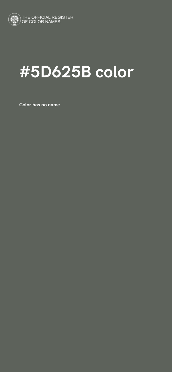 #5D625B color image