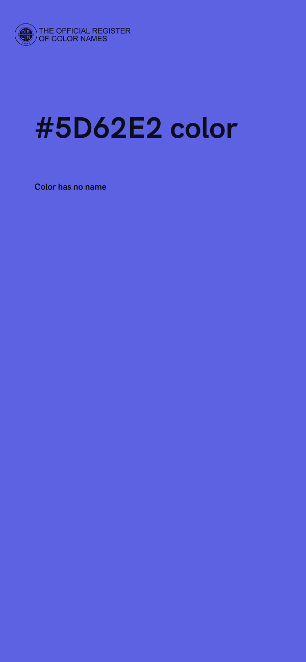 #5D62E2 color image