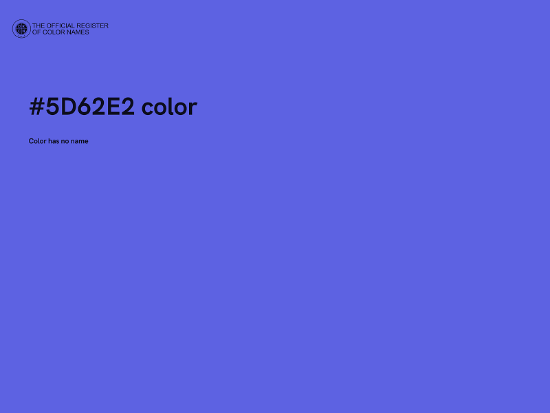 #5D62E2 color image