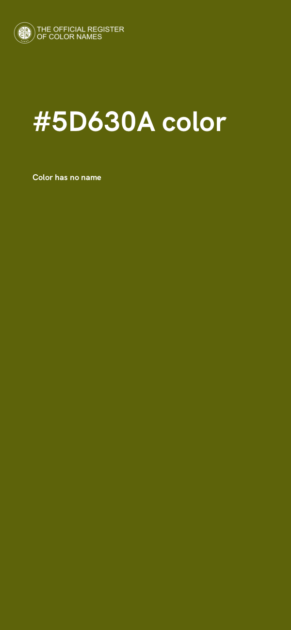#5D630A color image