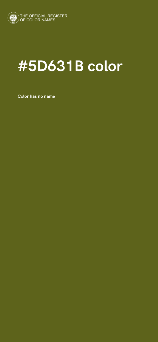 #5D631B color image