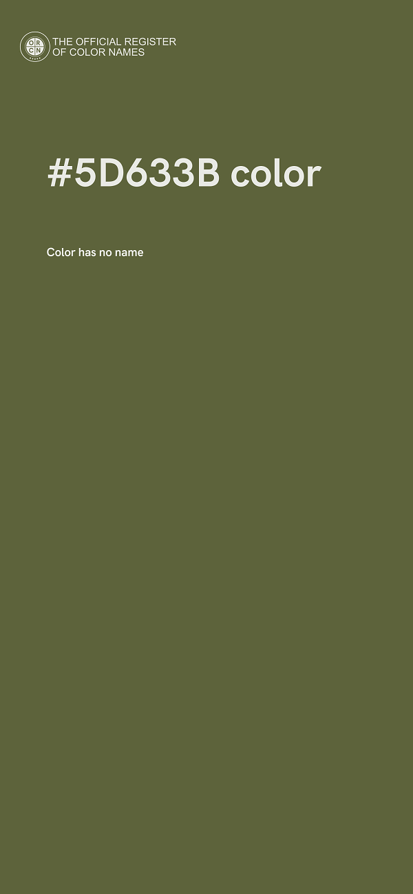 #5D633B color image