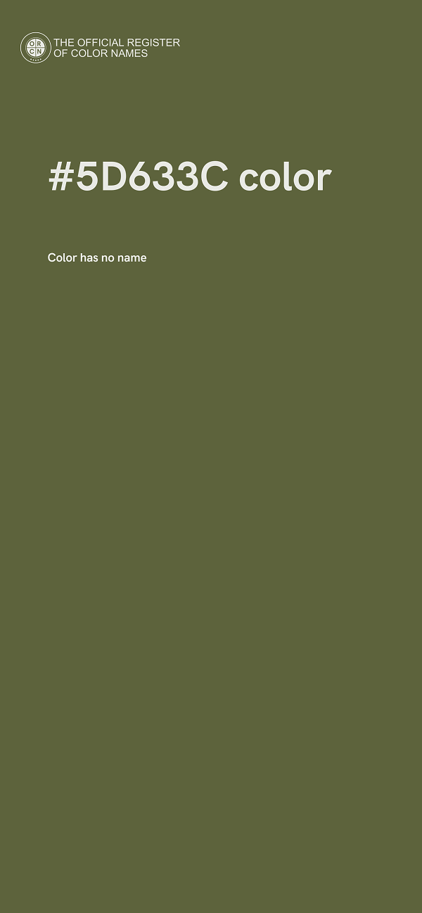 #5D633C color image