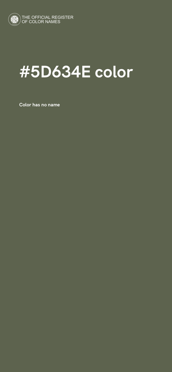 #5D634E color image