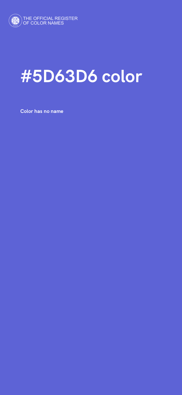 #5D63D6 color image