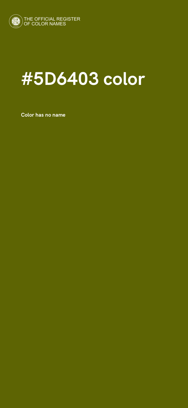 #5D6403 color image