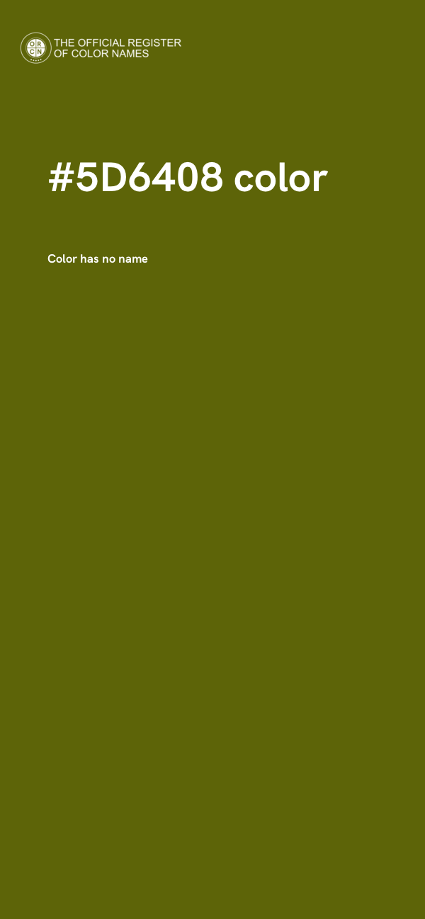 #5D6408 color image