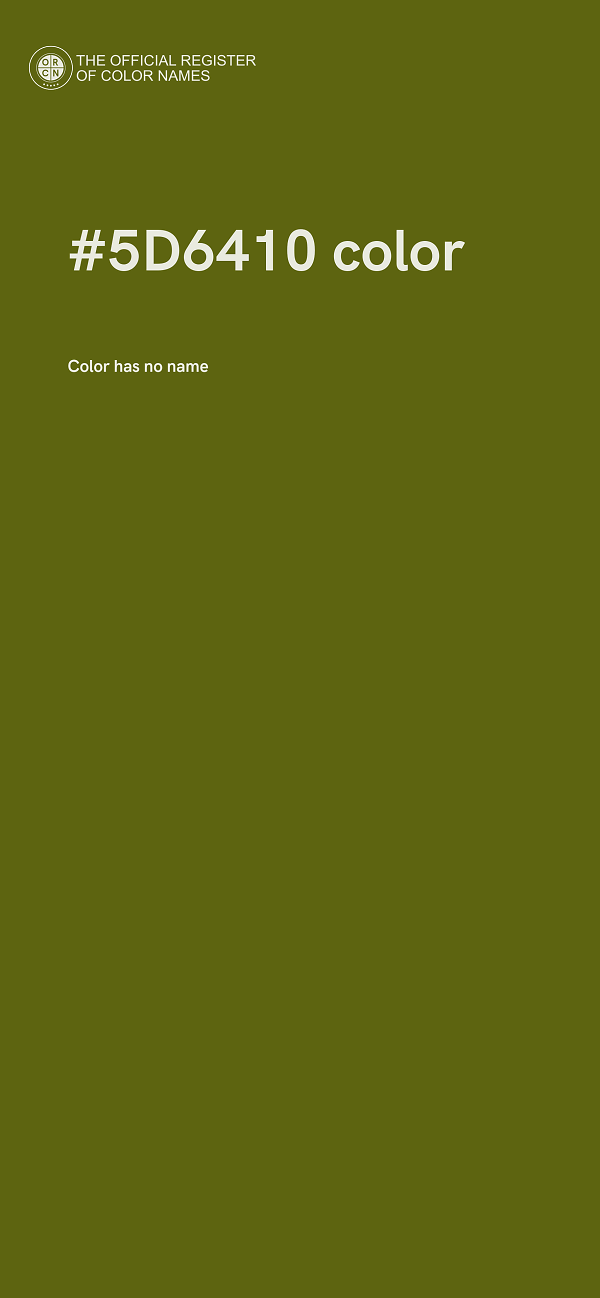 #5D6410 color image