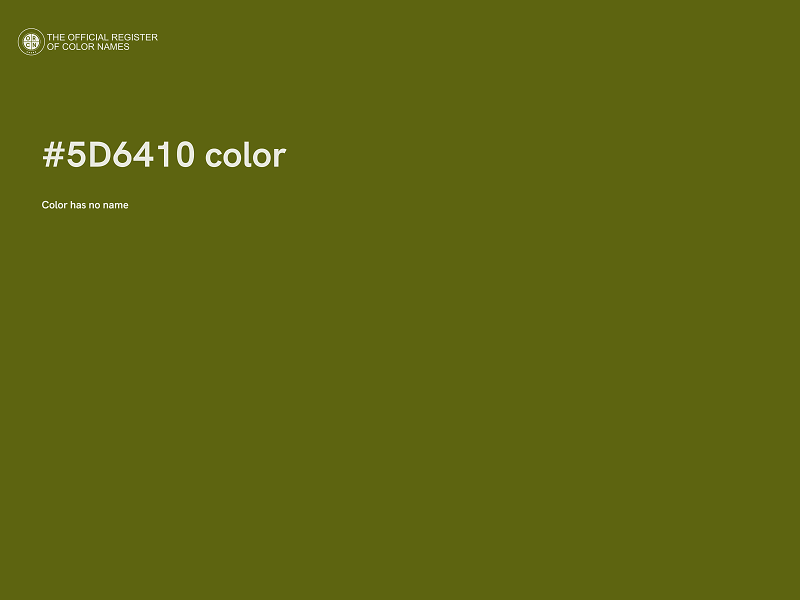 #5D6410 color image