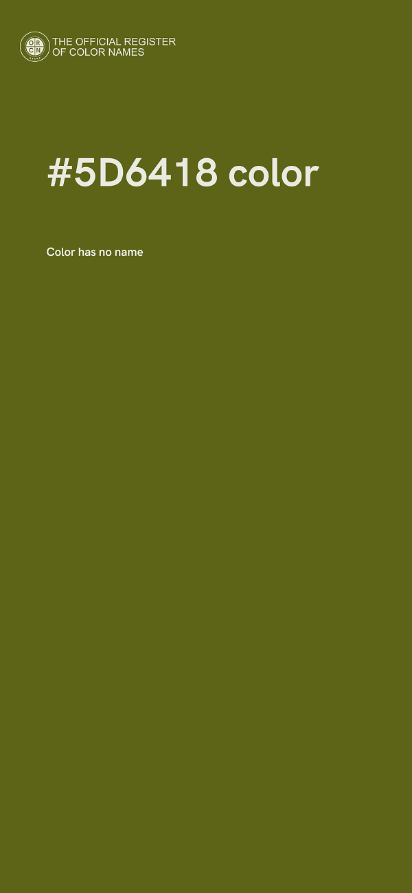 #5D6418 color image