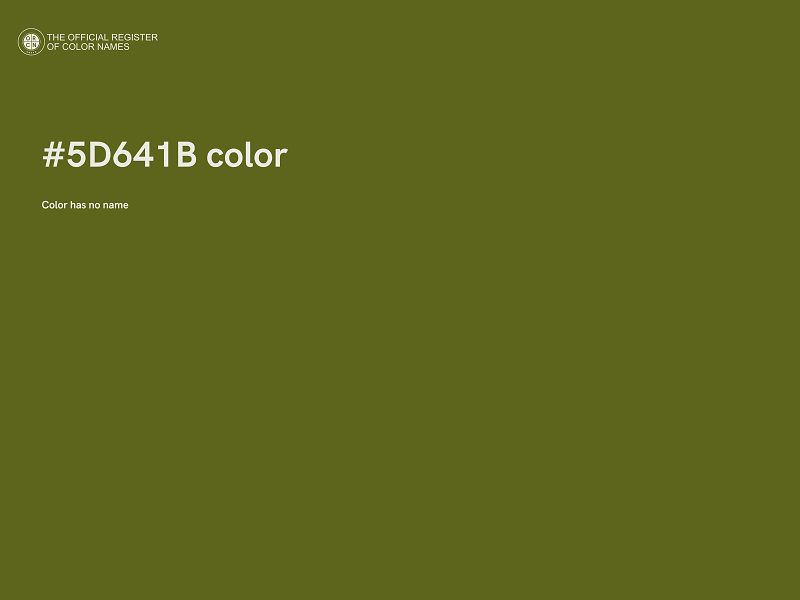 #5D641B color image