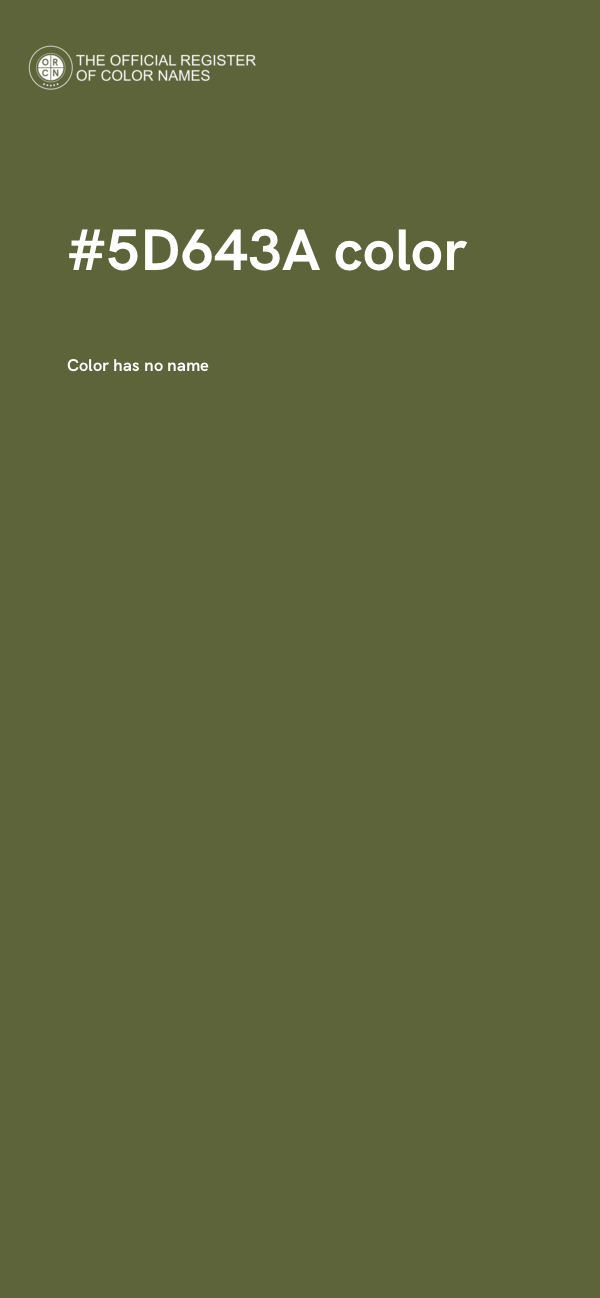 #5D643A color image