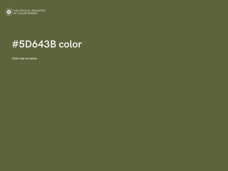 #5D643B color image