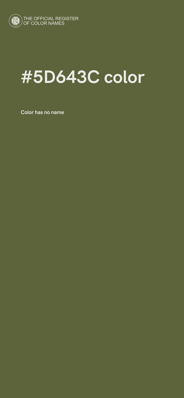 #5D643C color image