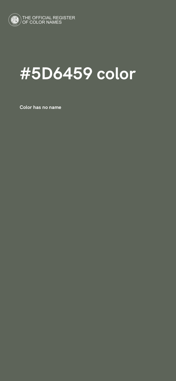 #5D6459 color image