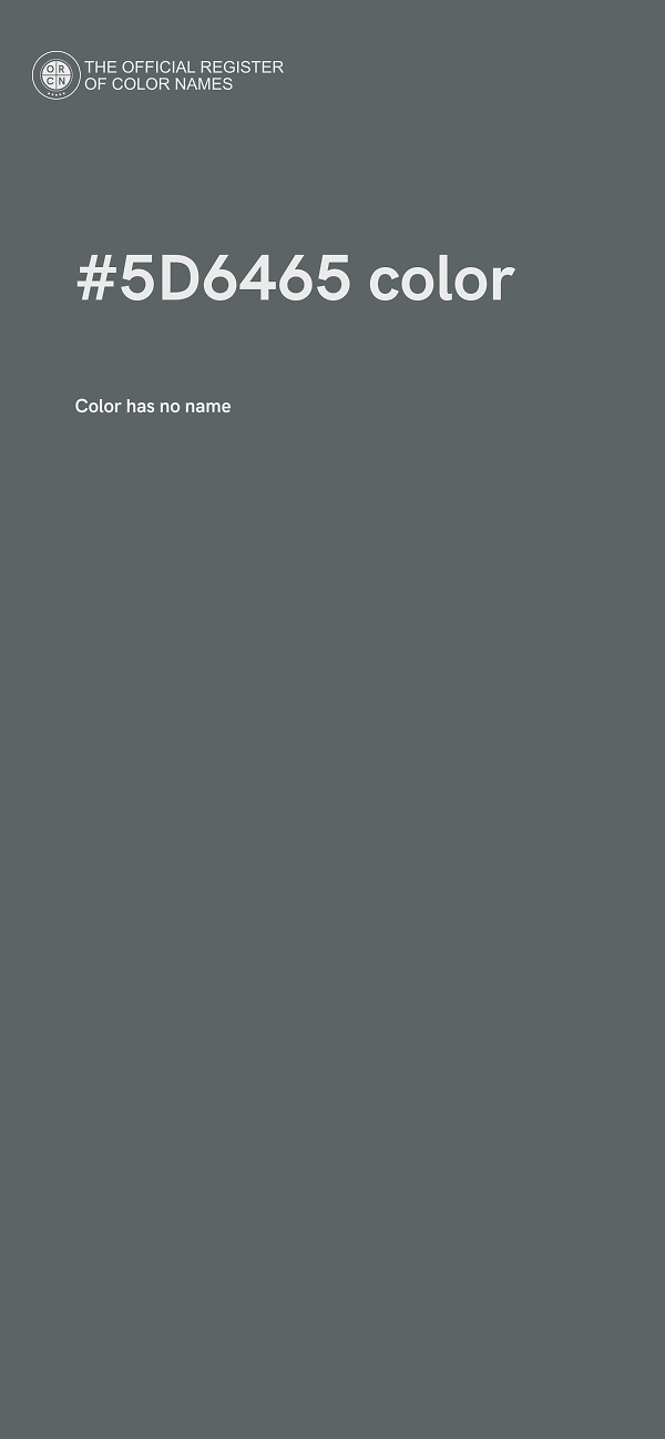 #5D6465 color image
